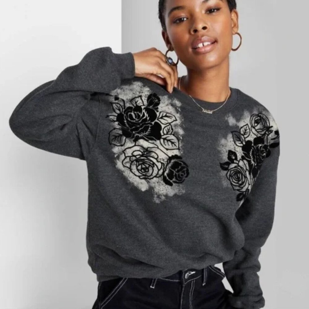 Wild Fable Oversized Floral Sweatshirt